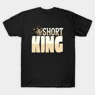 Short King // Funny Short Guy Crown T-Shirt